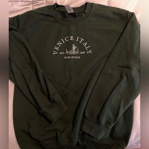 Embroidered Crewneck (custom from Etsy)